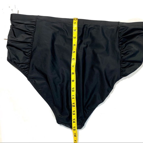 Allure Ladies Ruched Swim Bottom Size 22-24 New With Tags - Picture 7 of 11